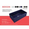 Bocchi Contempo Workstation Apron Front Fireclay 33 in. Single Bowl Kitchen Sink in Sapphire Blue 1504-010-0120